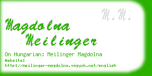 magdolna meilinger business card